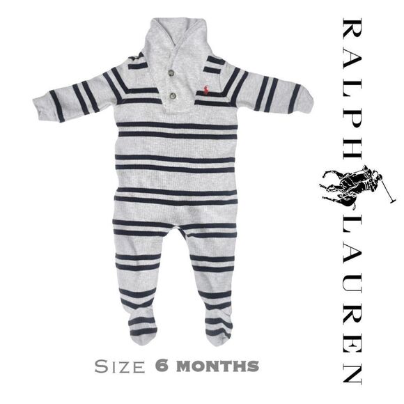 Ralph Lauren Striped Jumpsuit (6 months) - Picture 1 of 7
